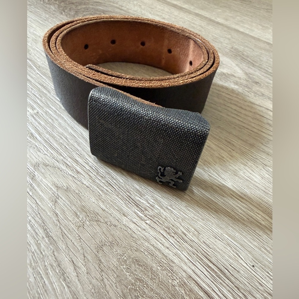 Men's Brown Genuine Leather Belt